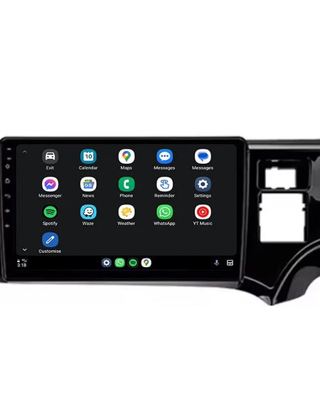 Toyota Aqua 2011 - 2017 Wireless CarPlay Android Auto Android Car Stereo