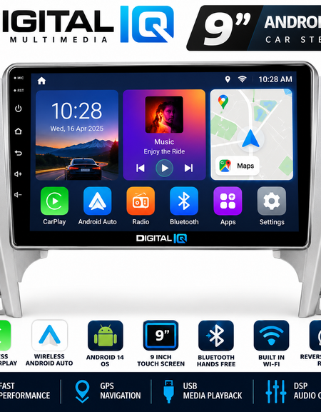 Toyota Camry Stereo Upgrade (2012–2017) — Digital IQ 9″ Android 14 Head Unit