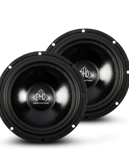 PHD Audiophile CF 6.1 KIT - 6.5inch 2way Component Speaker Set