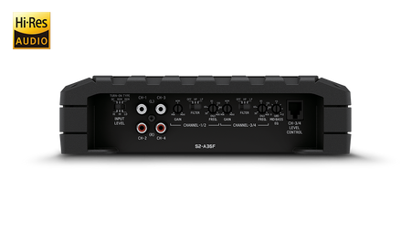 Alpine S2-A36F S-Series Class-D 4-Channel Amplifier, Hi-Res Certified, 60W x 4