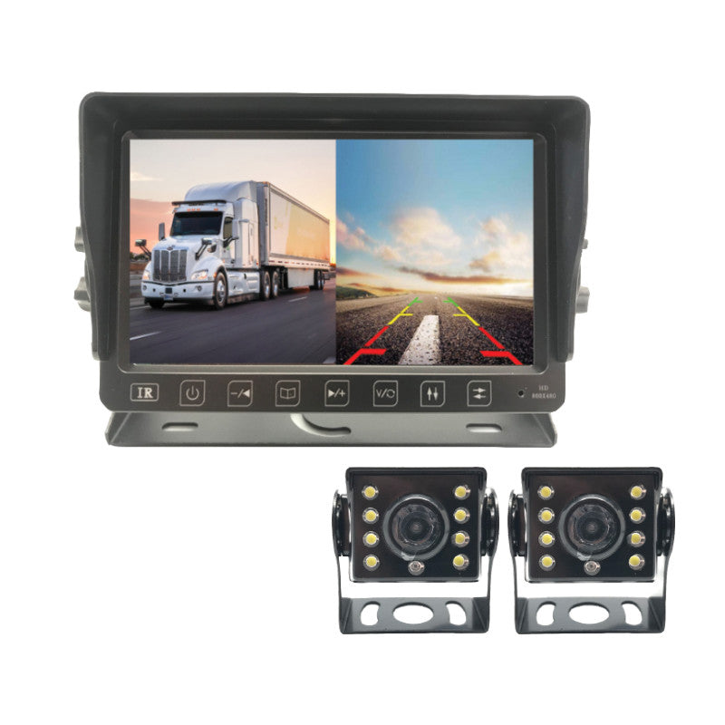 SAFETY DVR BUNDLE WITH COMMERCIAL GRADE 7" LCD MONITOR, FRONT & REAR VIEW AHD CAM