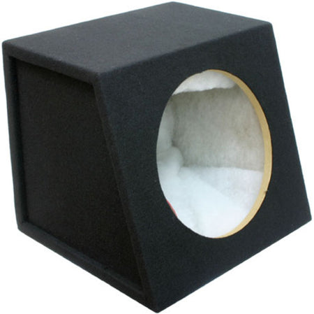 12" (30cm) Black Carpeted MDF Car Subwoofer Box (sealed)