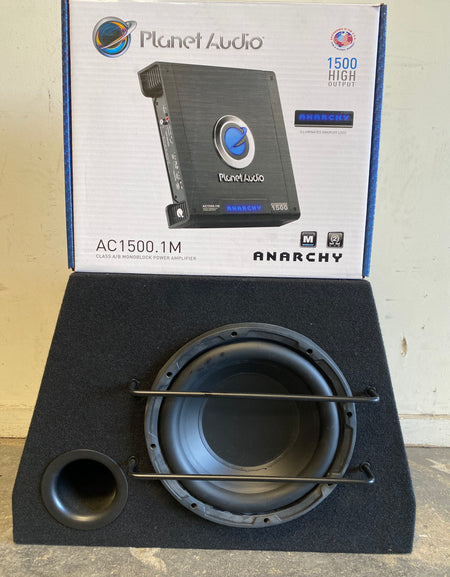 Mac Audio BLK 25 10" Bass Reflex Subwoofer with + 1500 Watt Mono Amp COMBO DEAL