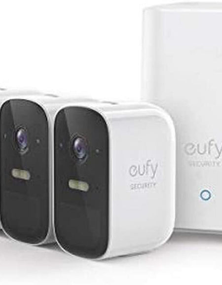 Eufy Cam 2C PRO 2K Wireless Home Security Kit 4 Pack Plus Homebase 2 Unit (T8863CD1)