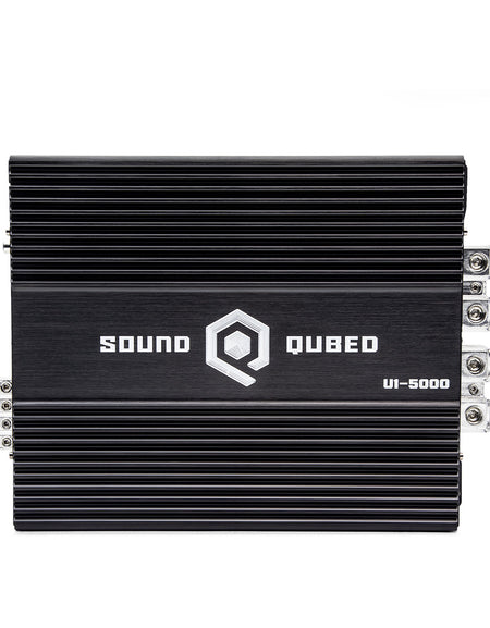 SoundQubed U1-5000 Single Channel 5000W Full-Range Car Amplifier – 1 Ohm Stable