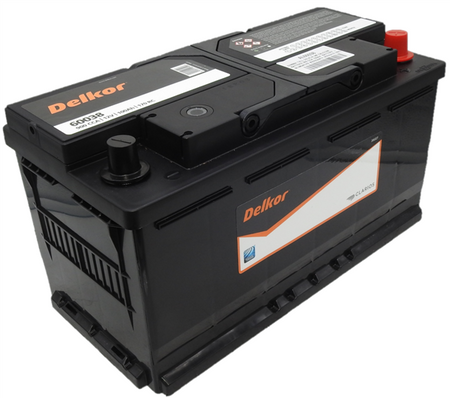 DELKOR -60038 900CCA 100AH HEAVY DUTY CALCIUM MAINTENANCE FREE BATTERY 3 YEAR WARRANTY BATTERY