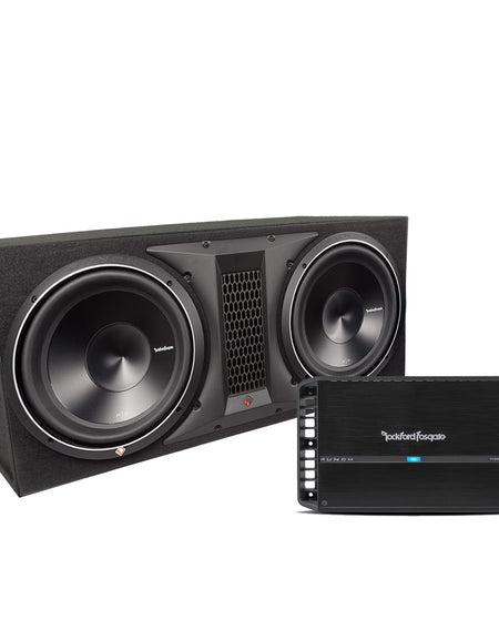 Rockford Fosgate R1200-1D + P32X12 Dual 12" Punch P3 Series Loaded PACKAGE