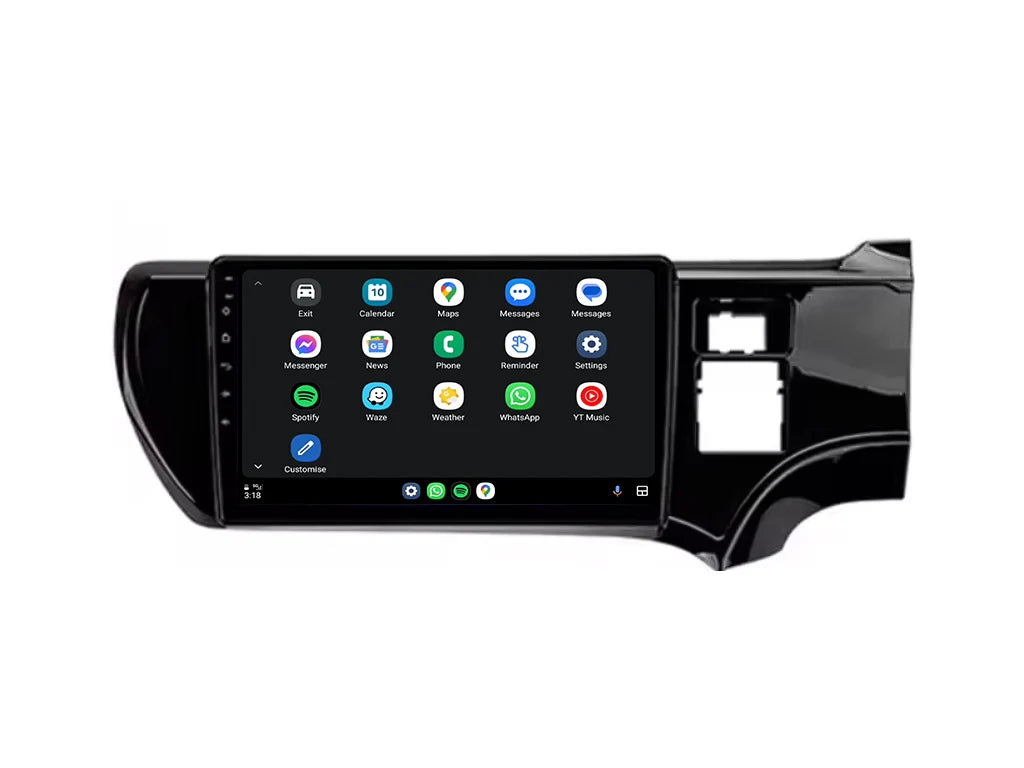 Toyota Aqua 2011 - 2017  Wireless CarPlay Android Auto Android Car Stereo