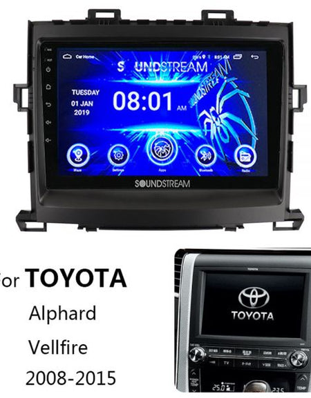 SoundStream TOYOTA ALPHARD / VELLFIRE (2008-2015) 916D 9″ Touch Screen Android Player