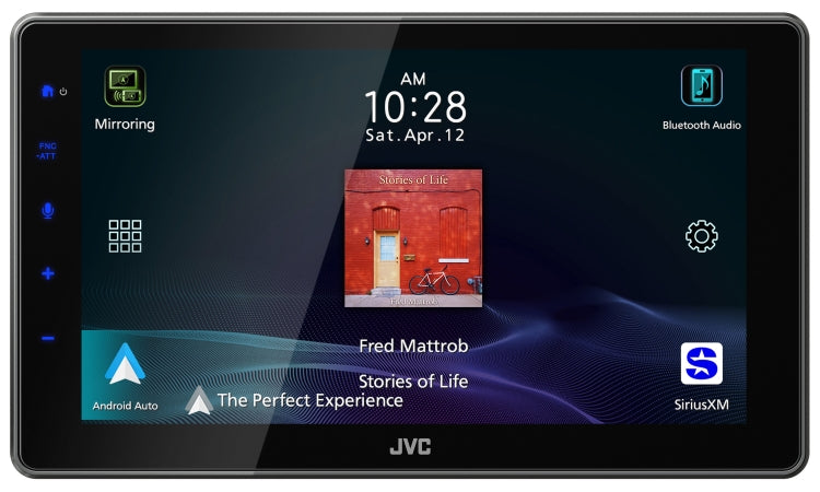 JVC KW-Z900W 9″ Floating Display HD Receiver with Wireless Apple CarPlay & Android Auto