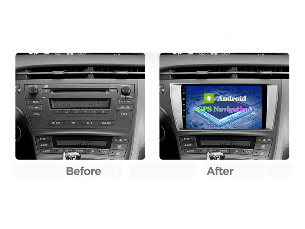 Toyota Prius 2009 - 2015  Wireless CarPlay &  Android Auto Digital-IQ 9″ Android 14 Car Stereo Upgrade
