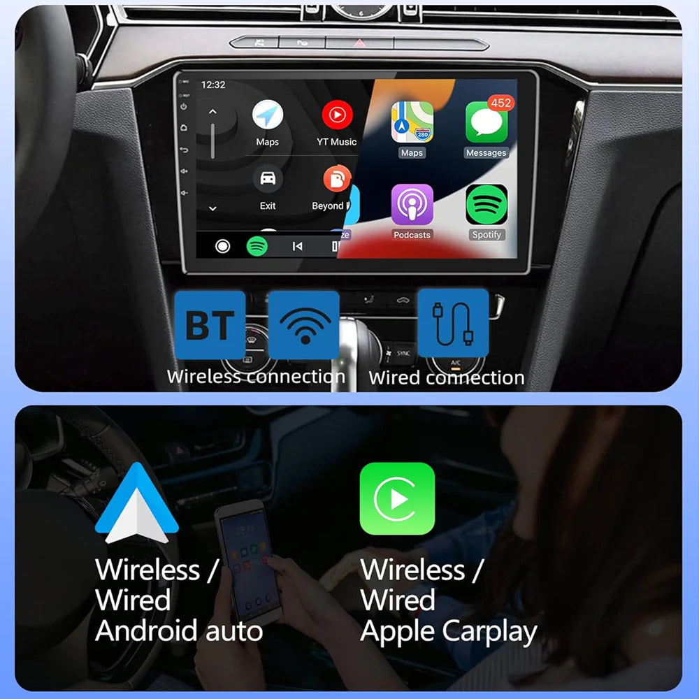 Toyota Prado / Land Cruiser 2018–2023 Lenovo 9" Android Unit – Wireless CarPlay & Android Auto