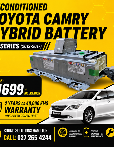 Toyota Camry Reconditioned Hybrid Battery AVV50 (2012–2017) | with 2 Years Warranty | NZ Stock
