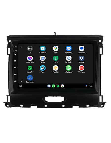 Ford Ranger 2015–2022 Digital IQ 9" Wireless CarPlay & Android Auto - Android 14 Tablet Stereo
