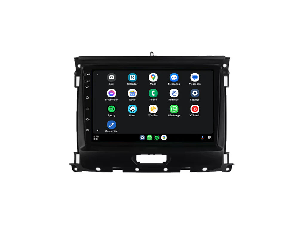 Ford Ranger 2015–2022 Digital IQ 9" Wireless CarPlay & Android Auto - Android 14 Tablet Stereo