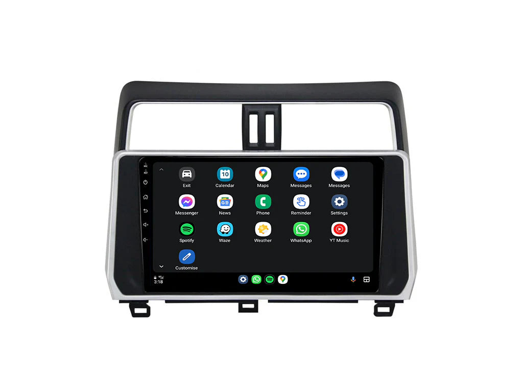 Toyota Prado / Land Cruiser 2018–2023 Lenovo 9" Android Unit – Wireless CarPlay & Android Auto