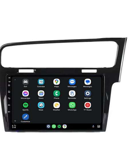 VW Golf MK7 2013–2020 Digital IQ 9" Android Tablet Stereo – Wireless CarPlay & Android Auto