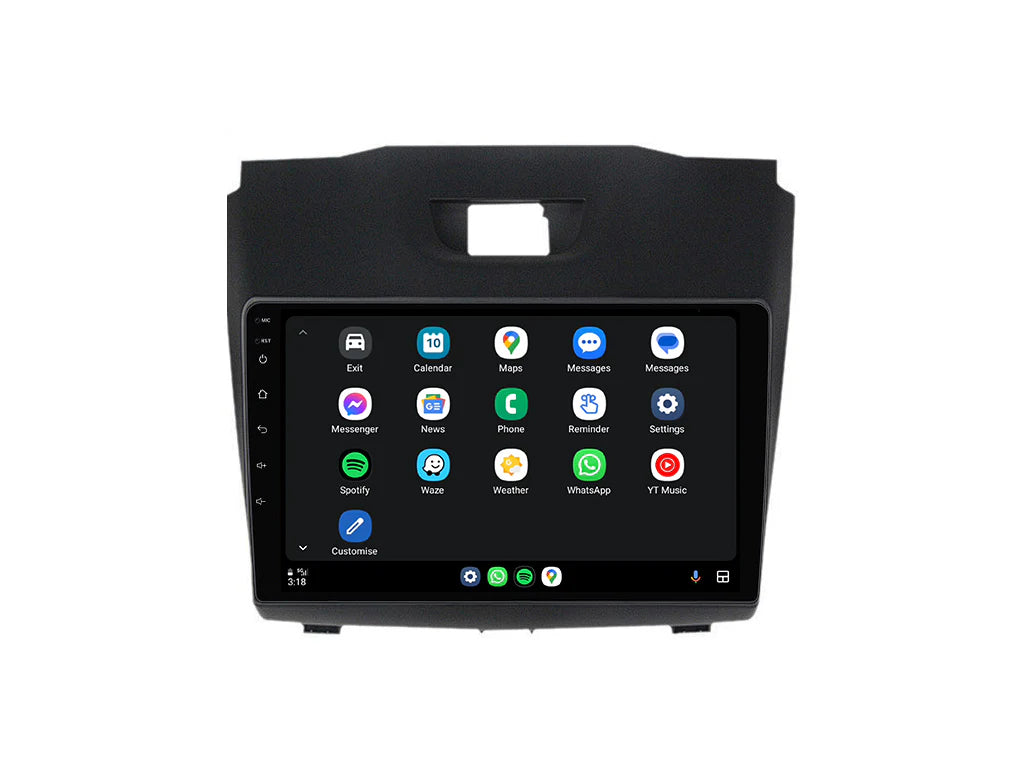 Isuzu D-Max / Colorado (2012–2016, MYLINK)-Digital IQ 9″ Wireless CarPlay & Android Auto, Head Unit Premium Audio