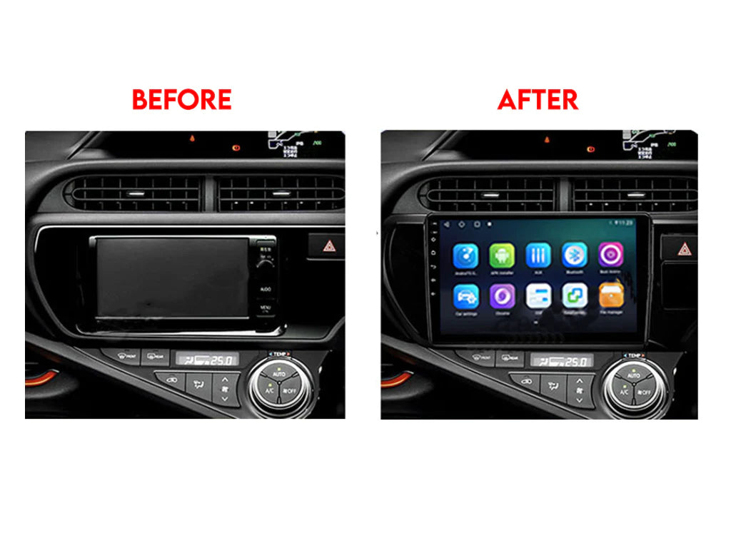 Toyota Aqua 2011 - 2017  Wireless CarPlay Android Auto Android Car Stereo