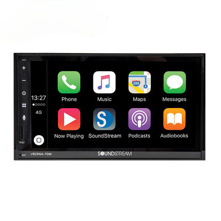 Soundstream VRCPAA-70M 7"  Mechless Media Player with Apple CarPlay and Android Auto