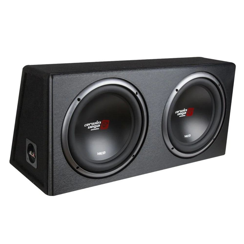 CERWIN VEGA DUAL 12" XED SERIES 4 OHM SVC SUBWOOFER ENCLOSURE 1600W MAX / 450W RMS