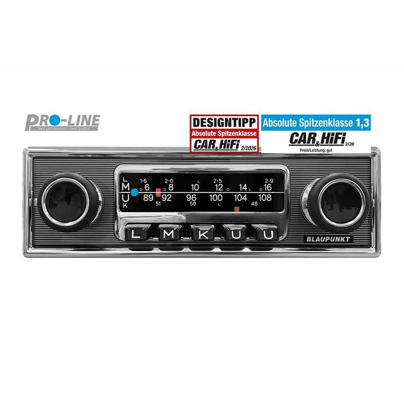 Blaupunkt Frankfurt Stereo MB 70s Car Radio – DAB+, Bluetooth Twin Connect, USB-C & AUX