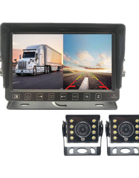SAFETY DVR BUNDLE WITH COMMERCIAL GRADE 7" LCD MONITOR, FRONT & REAR VIEW AHD CAM