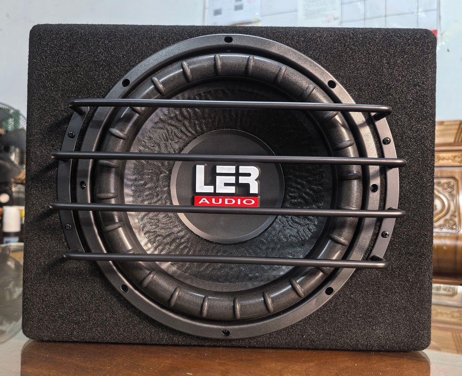 LER SK-12– 12″ 500W RMS Active Subwoofer Bass Pack (Wooden Enclosure)