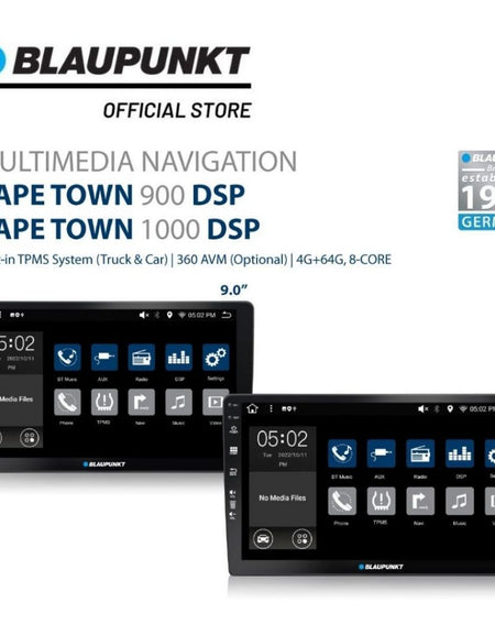 Blaupunkt Cape Town 900 DSP 9" 4G+64G, 8-CORE / Built-in TPMS System / 360 AVM