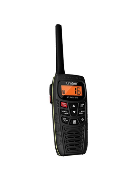 UNIDEN ATLANTIS 270 PORTABLE FLOAT VHF MARINE RADIO