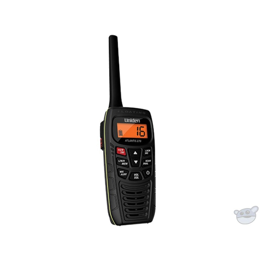 UNIDEN ATLANTIS 270 PORTABLE FLOAT VHF MARINE RADIO