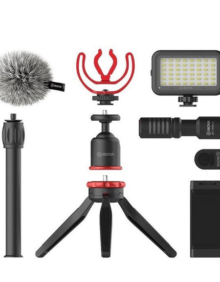 BOYA VG350 VLOGGING KIT 2 INCL. MINI TRIPOD BY-MM1 + MIC LED LIGHT