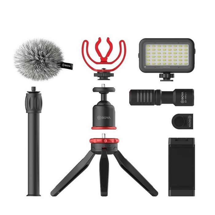 BOYA VG350 VLOGGING KIT 2 INCL. MINI TRIPOD BY-MM1 + MIC LED LIGHT