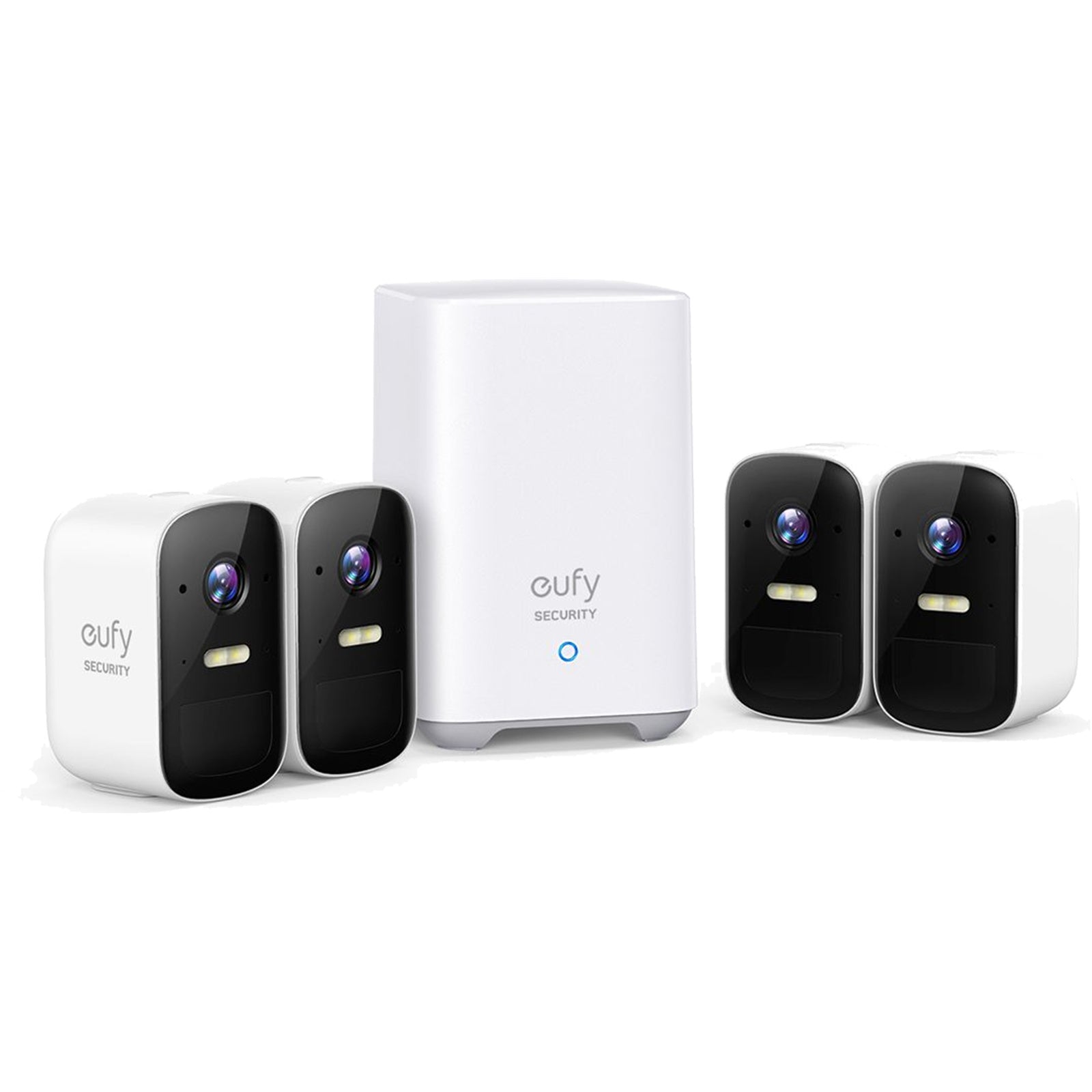Eufy Cam 2C PRO 2K Wireless Home Security Kit 4 Pack Plus Homebase 2 Unit (T8863CD1)