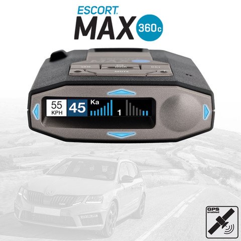 Escort MAX 360c Radar detector with GPS -NZ Model