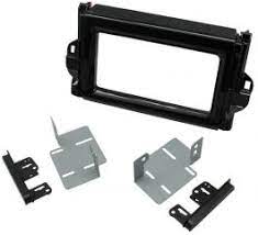 TOYOTA FORTUNER 2015 - 2021 DOUBLE DIN FITTING KIT (WITH TOYOTA SIDES) (GLOSS BLACK)