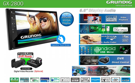 GRUNDIG GX-2800 Bluetooth / USB / Made for Iphone / Android Mirror Link