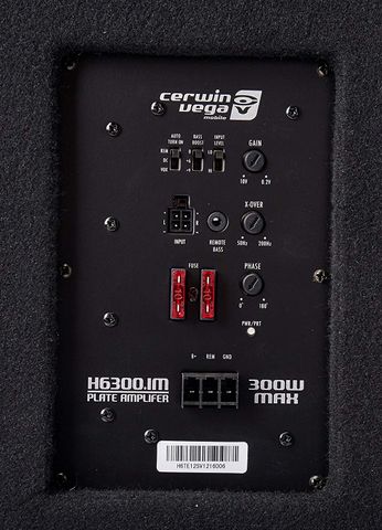 Cerwin Vega H6TE12SV 12"   Vented Slim Subwoofer Enclosure w/ Built-In Amplifier