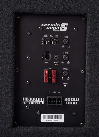 Cerwin Vega H6TE12SV 12"   Vented Slim Subwoofer Enclosure w/ Built-In Amplifier