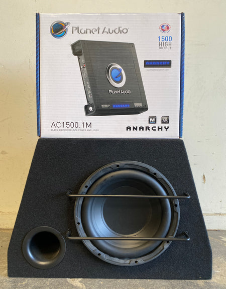 Mac Audio BLK 25 10" Bass Reflex Subwoofer with + 1500 Watt Mono Amp COMBO DEAL