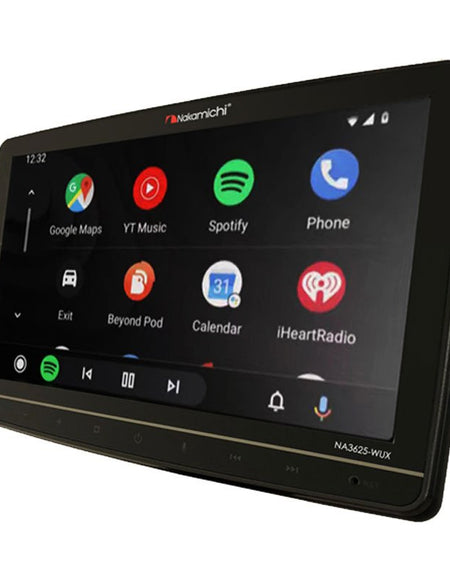 NAKAMICHI NA3625-WUX 10.1" Single Din Wireless Apple Carplay / Android Auto Av Receiver