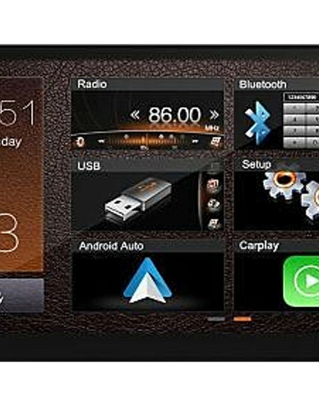 MONGOOSE 6.75" WIRELESS APPLE CARPLAY / ANDROID AUTO  Multimedia unit