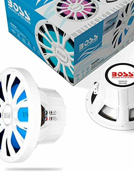 MRGB10W Boss Audio MRG10W 10" Marine 800W Subwoofer w/Multicolor Lighting - White