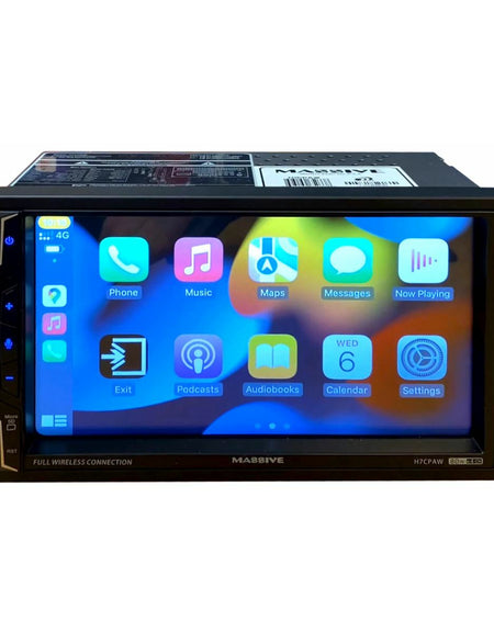 Massive Audio H7CPAW 7" VIDEO HEAD UNIT | Wireless CARPLAY, Wireless ANDROID Auto