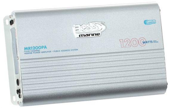 Boss Audio MR1200PA 4-Channel 1200 Watts Marine Amplifier